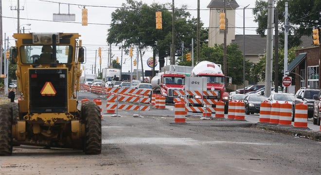 Traffic moves through the construction zone on the north end of the project on Lurleen Wallace Boulevard in Tuscaloosa on June 10, 2019. [Staff File Photo/Gary Cosby Jr.]
