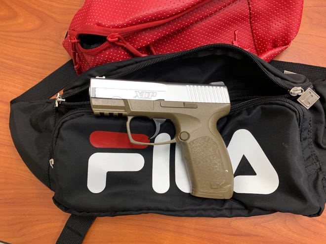 A REAL Academy student was arrested after bringing a C02-powered BB gun to school in his fanny pack. [PROVIDED PHOTO/POLK COUNTY SHERIFF'S OFFICE]