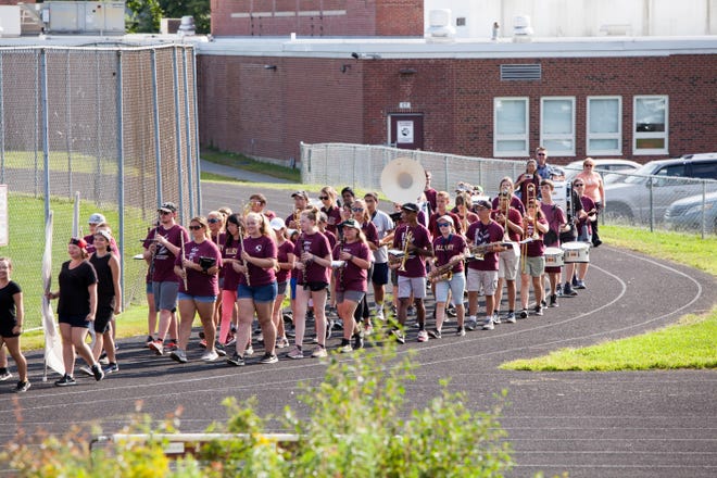 Nearly twice the size from just one year ago, the Millbury Junior/Senior High School Marching Band recently wrapped its week-long summer band camp, eager for the upcoming 2019 season. [Submitted Photo]