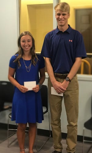SUBMITTED PHOTO 

Pictured are Friends of the Tuscarawas County Public Library - New Philadelphia winners Olivia Galigher and Austin Fantin.