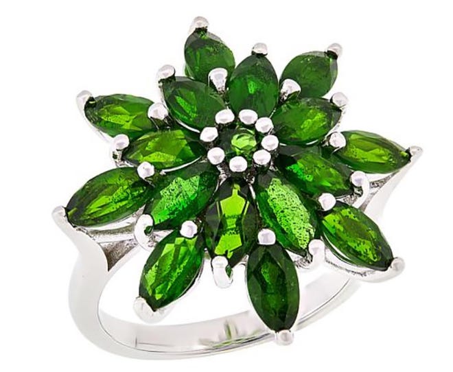 From the Colleen Lopez collection, this sterling silver chrome diopside starburst ring is an exclusive design for HSN. [Photo courtesy HSN.com]