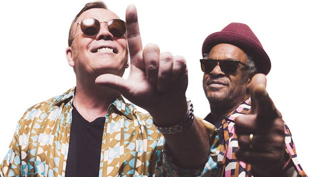 Ali Campbell, left, and Astro lead the new UB40.