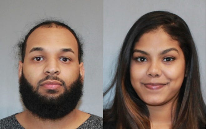 Michael Abreu, 22, and Diomary Tejada, 20, are accused of trafficking cocaine in Weymouth. (Weymouth Police Department)