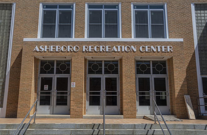 The original entrance for the old McCrary Gym will now be the rear entrance for the new Asheboro Recreation Center when it opens.

[PAUL CHURCH/THE COURIER-TRIBUNE]