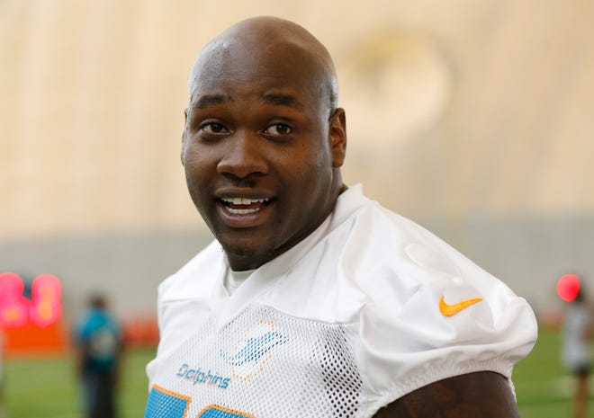 Miami Dolphins offensive tackle Laremy Tunsil has been traded. [WILFREDO LEE/AP]