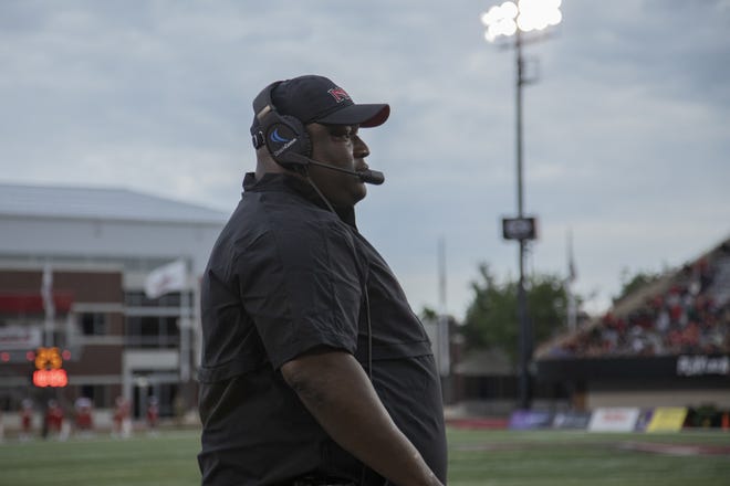 Thomas Hammock and the Northern Illinois Huskies pulled off a 24-10 win over Illinois State in Hammock's head coaching debut on Saturday night in DeKalb. [PHOTO PROVIDED BY MATEO AVILA]
