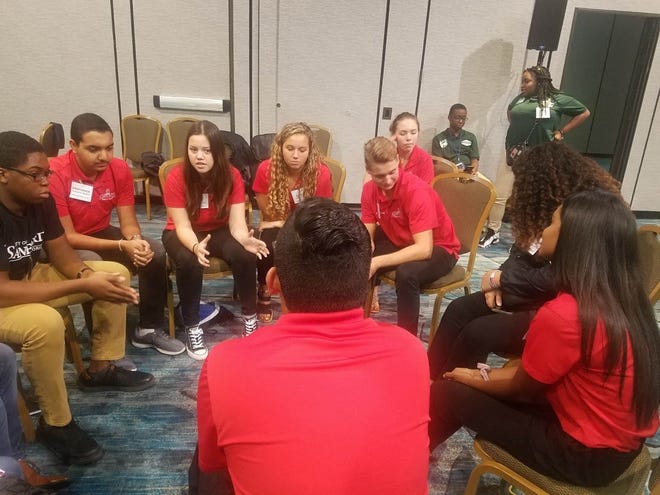 Clermont Youth Council members participate in the Youth Council summit in Orlando. [Submitted]