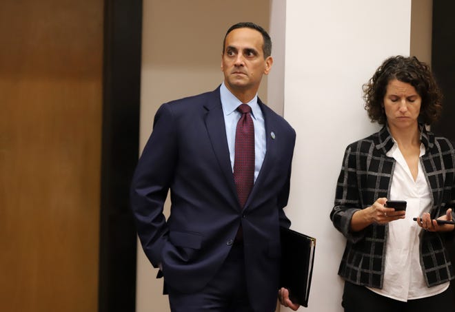 Somerville Mayor Joseph Curtatone, seen at an unrelated State House hearing this month, is looking to open a supervised drug consumption site in his city next year. [Photo: Sam Doran/SHNS]