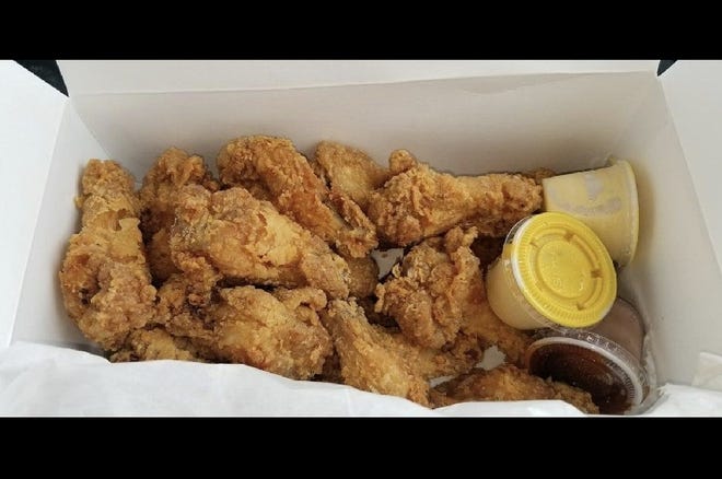 The chicken "wingettes" are popular at Dixie Fried Chicken in Belle Glade. The 50-year-old spot earned online acclaim after participants in a national survey voted its fried chicken the best in Florida. [Provided by DCF/Facebook].