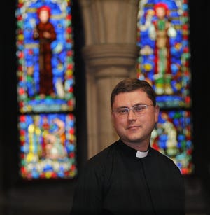 Greg Lisby, in 2015, after becoming pastor at All Saints Church in Worcester. He left the post in 2018. [T&G File Photo]
