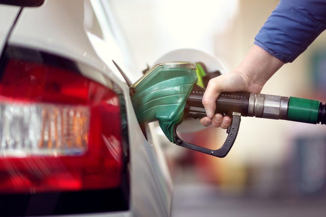 The national average gas price Friday was $2.57 a gallon, unchanged from last week and also well below the average of $2.85 at this time last year. [Dreamstime]