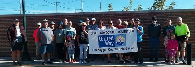 The Cheboygan County United Way was excited about the turnout for its inaugural Pedaling 4 Education event, which took bike riders from Festival Square to Duncan City, all the while, raising funds for local schools to purchase school supplies. Contributed photo