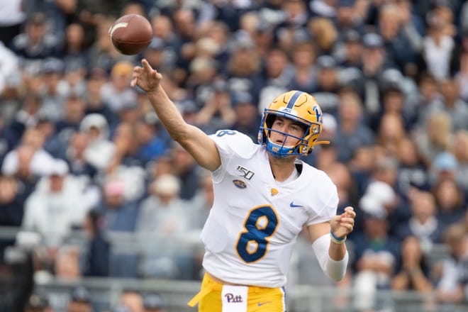 Quarterback Kenny Pickett and the Pitt Panthers will look to rebound from last week's loss at Penn State at home against Central Florida on Saturday. [AP Photo/Barry Reeger]