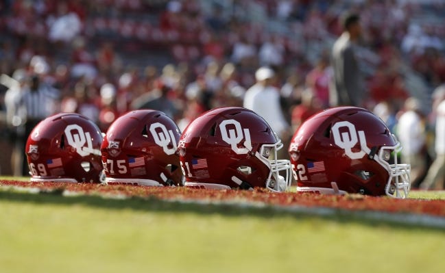 The Big 12 has allowed a return of football players for voluntary workouts beginning June 15, allow OU has said they are targeting July 1. [Nate Billings/The Oklahoman]
