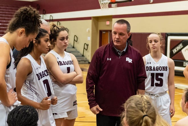 Round Rock High School girls basketball coach Pecos McDaniel has been on permanent leave since early August. He has coached teams for 31 years. [File photo, Henry Huey]