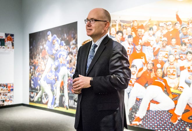 In this file photo, Alan Lowe, the director of the Abraham Lincoln Presidential Library and Museum during a media preview of the "Cubs vs. Cardinals: The Rivalry" exhibit at the Abraham Lincoln Presidential Museum on March 23, 2017, in Springfield. [Justin L. Fowler/The State Journal-Register file photo]