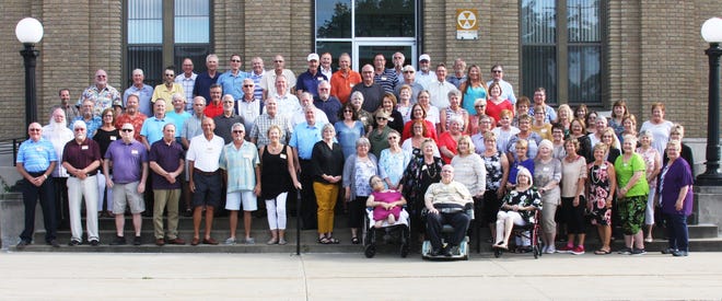 Pictured are those attending the Canton Senior High School Class of 1969 reunion. [Courtesy photo]
