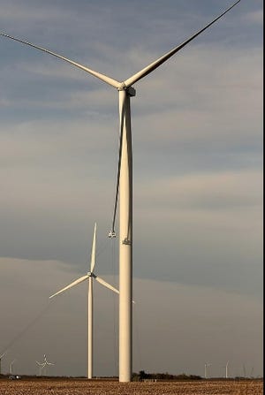 A vote on a wind farm in northern Knox County appears to be on the horizon. Two farmers told the Knox County Board Wednesday night that they had a negotiated agreement with Orion Renewable Energy and look forward to taking the matter through county approval in the near future. [REGISTER-MAIL FILE PHOTO]
