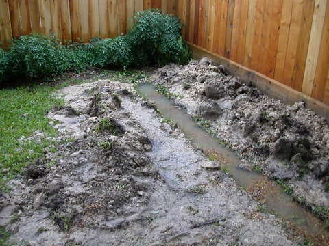 French drains are a system of trenches and water pipes, designed to drain off groundwater. [CottonMather0/Wikimedia Commons]