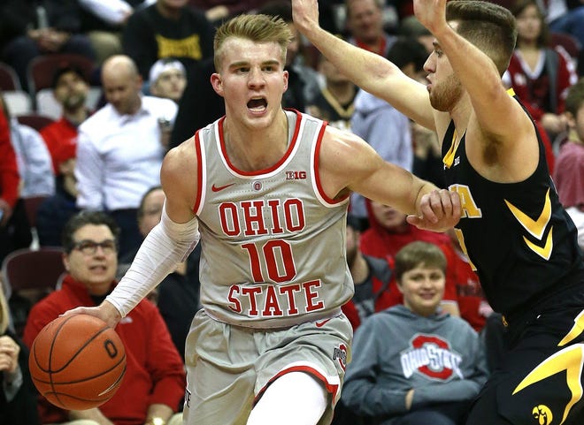 Justin Ahrens averaged 3.2 points and 1.8 rebounds in 9.6 minutes per appearance as a freshman last season. [Dispatch file photo]