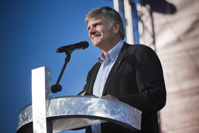 The Rev. Franklin Graham is kicking off the North Carolina swing of his 'Decision America Tour' on Tuesday, Oct. 1, 2019, in Fayetteville. [Contributed/Billy Graham Evangelistic Association]