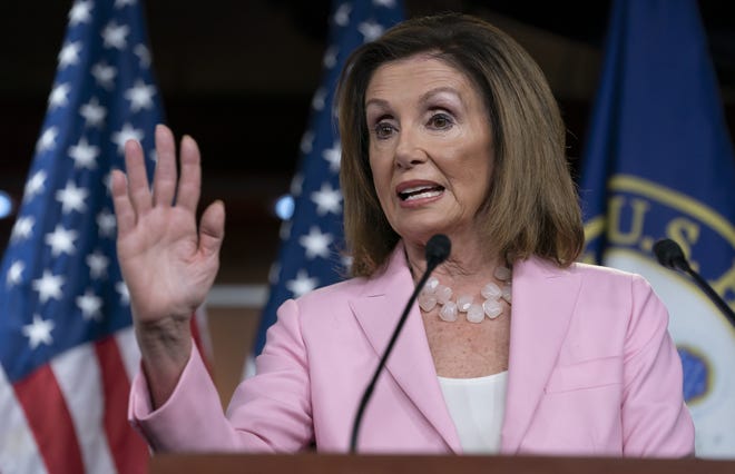 A Vox caller suggests U.S. House Speaker Nancy Pelosi retire. [AP Photo/J. Scott Applewhite]