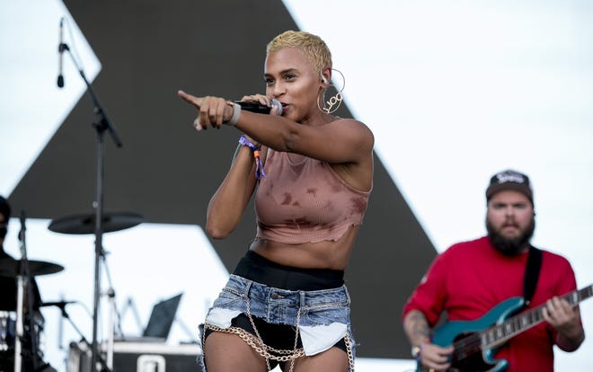 Alesia Lani performs at the Austin City Limits Music Festival in Zilker Park on Friday October 4, 2019. [JAY JANNER/AMERICAN-STATESMAN]