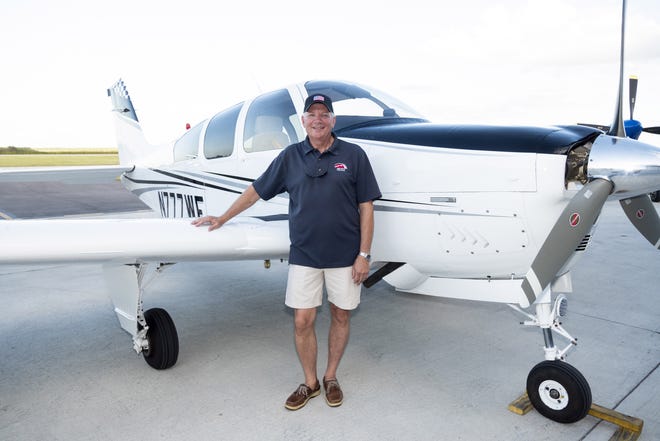Jim Peitz of Jim Peitz Aerosports, will perform aerobatics in his specially modified Beechcraft Bonanza at the 38th Annual Florida International Air Show. [HERALD-TRIBUNE STAFF PHOTO / EARLE KIMEL]