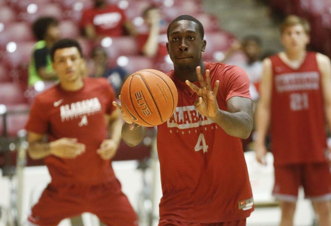The University of Alabama basketball player Juwan Gary underwent surgery for a torn ACL and will be sidelined for the 2019-20 season. [Staff Photo/Gary Cosby Jr.]