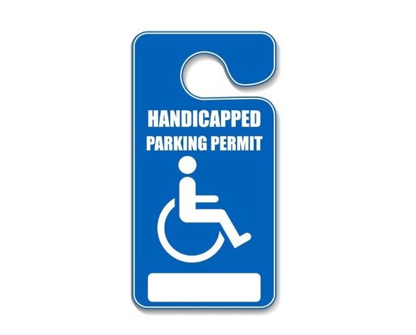 Handicapped Permit Doesn T Equal Right To Park Letters