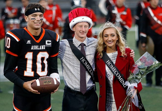 Mitchell Heilman was named Mr. Football and the 2019 Homecoming King and Queen were Mason Smith and Rylee Hildebrand announced before the game against Madison High School on Friday at Community Stadium.