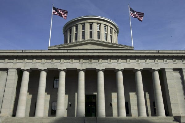 The Ohio Statehouse (DISPATCH PHOTO BY SHARI LEWIS)