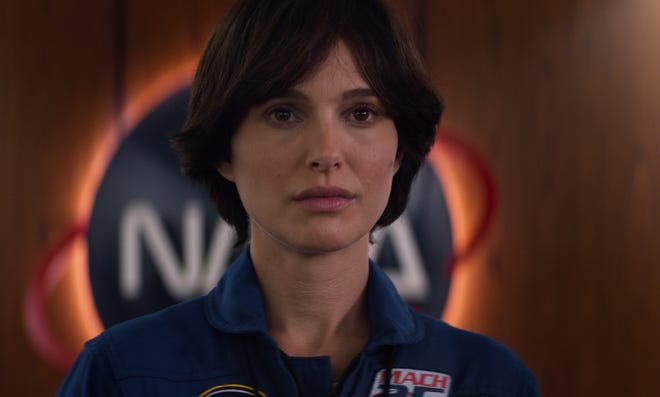 Natalie Portman does a lot of pensive staring as astronaut Lucy Cola. [Fox Searchlight]