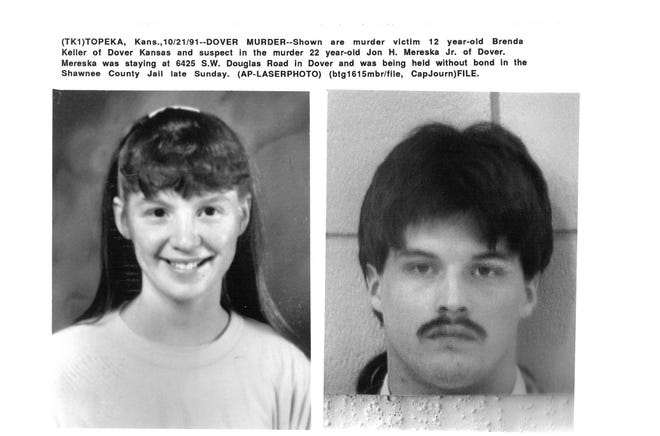 This week's History Guy video at CJOnline focuses on the murder 28 years ago this month of 12-year-old Brenda Keller, on the left, by then-22-year-old Jon Mareska Jr., on the right. [1991 file photo/The Capital-Journal]