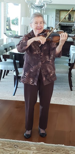 Carol Hayes performed for the Destin Garden Club at the recent brunch event. [CONTRIBUTED PHOTO]