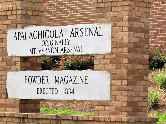 This historical marker is in front of the Apalachicola Arsenal Museum, which is on the grounds of the old Florida State Hospital in Chattahoochee. [CONTRIBUTED PHOTO]