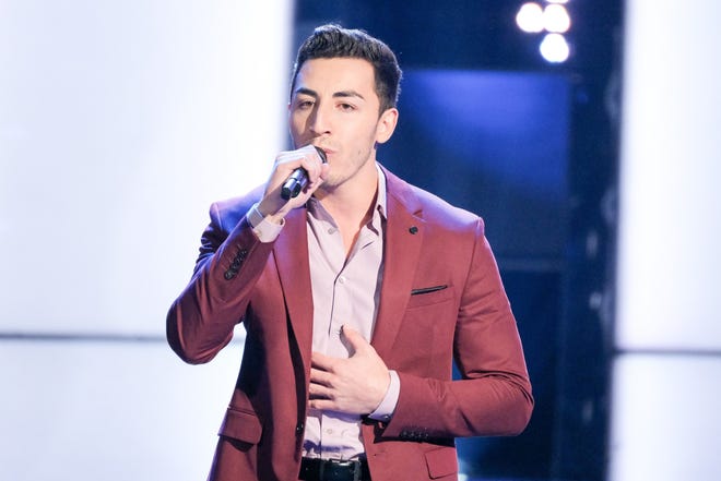 Ricky Duran during the blind auditions. [Photo/Justin Lubin, NBC]