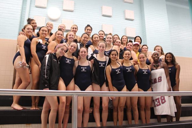 The Belmont High School Girls Swim and Dive Team. [Courtesy Photo]