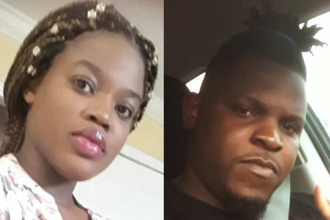 Yves Romain, right, fatally shot his girlfriend, Lovemy Mathurin, left, and then himself the morning of Oct. 8, 2019, Delray Beach police said. [Photos via Facebook]