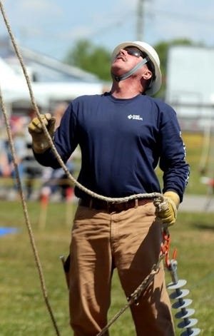 Neal Walker of Shelby has advanced to compete in the International Lineman’s Rodeo on Saturday in Bonner Springs, Kansas. [Star file photo]
