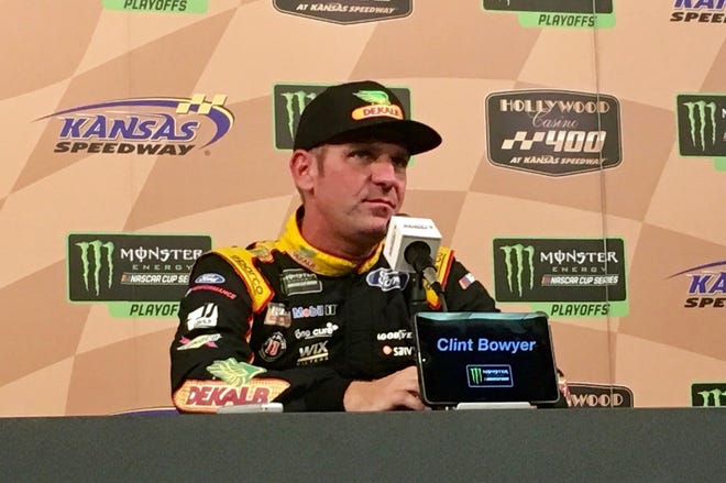 Emporia native Clint Bowyer has resigned with Stewart-Haas Racing for the 2020 NASCAR Monster Energy Cup Series season. [Capital-Journal file photograph]