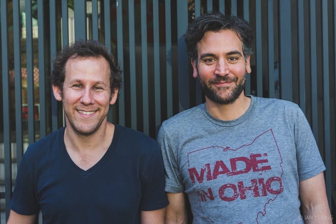 Josh Radnor, right, and Ben Lee will perform a benefit show as the musical group Radnor & Lee at the Lincoln Theatre on Tuesday. [IAN YOUNG]