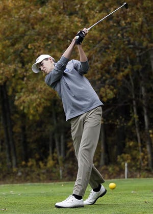 Sandwich's Sam Hood shot a 74 to best the field in the Div. 2 South Sectionals at the Easton Country Club on Tuesday. Nauset and Sandwich finished second and third respectively in the team portion of the tournament. [Alyssa Stone/The Enterprise]