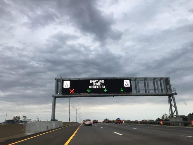 The I-670 SmartLane will open for the first time on Wednesday. [Alan Miller/Dispatch]