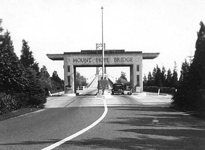 Published Caption: Mount Hope Bridge Toll Plaza