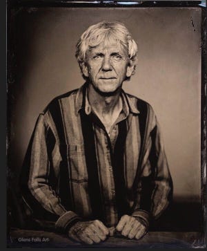 A tintype self-portrait by photographer Craig Murphy, who will give a talk on his work Friday at the Cahoon Museum of American Art in Cotuit and offer chances for visitors to get photos of their own.