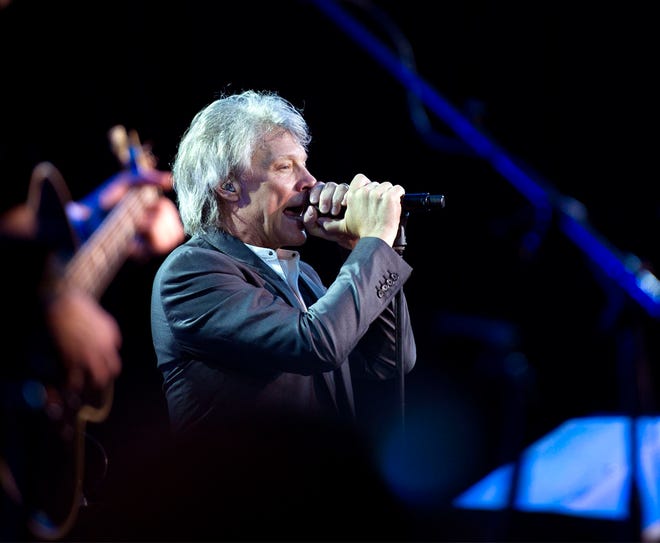 Rocker Jon Bon Jovi, who is building a new oceanfront house in Palm Beach, performed in February during an event for the Everglades Foundation at The Breakers. [Meghan McCarthy/palmbeachdailynews.com]