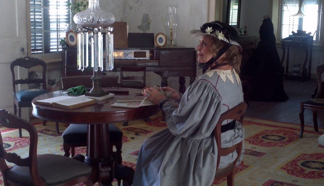 Dianne Jacoby portrays Ms. Fatio at the Ximenez-Fatio House Museum, where Halloween-themed twilight tours will be held. [CONTRIBUTED PHOTO]