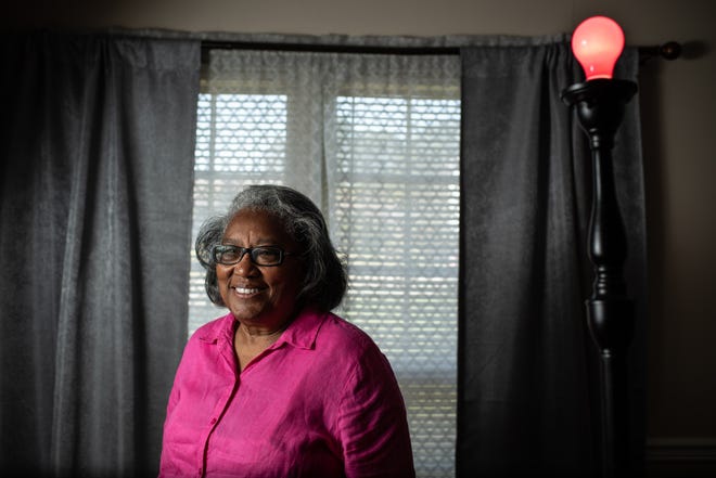 For several years, Gladys Hill has been raising money for breast cancer awareness by selling pink light bulbs. In June, she was diagnosed with the disease. [Andrew Craft/The Fayetteville Observer]