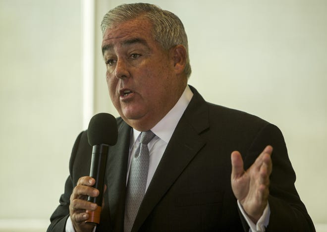 Orlando attorney John Morgan, who was the driving force behind ballot initiatives for medical marijuana in Florida, now leads the Florida for a Fair Wage PAC. [CHERIE DIEZ/TAMPA BAY TIMES]